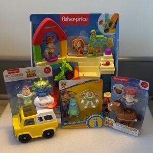 Fisher-Price Toy Story Andys Room, Pizza Planet, Bulleseye Jesse, Bunny and Buzz